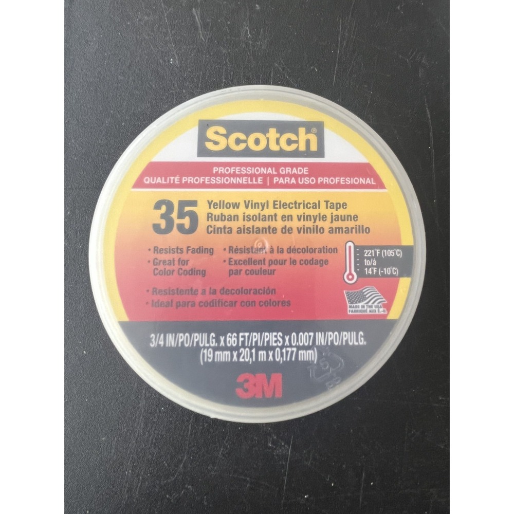 Scotch Yellow Vinyl Tape Electrical Country Barn Outdoor Halloween Decoration
